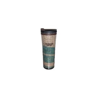 🆕 Starbucks 2010 Brown and Green Made in USA Hemp Tumbler